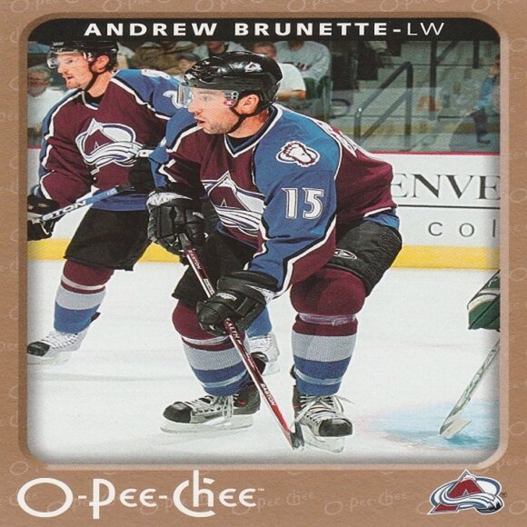 Andrew Brunette Colorado Avalanche NHL Hockey Card Collection - 2 Card Set - Picture 3 of 3
